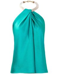 Silvia Tcherassi - Dianela Halterneck Blouse - Lyst
