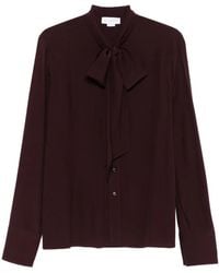 Stella McCartney - Bow-Tie Silk Shirt - Lyst