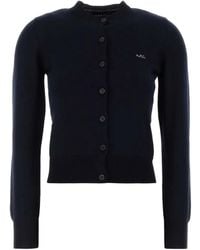 A.P.C. - Rosa Vest Met Geborduurd Logo - Lyst
