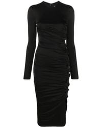 Versace - Viscose Cutout Midi Dress - Lyst