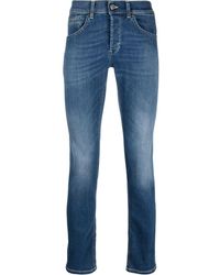 Dondup - Stretch-cotton Straight-leg Jeans - Lyst