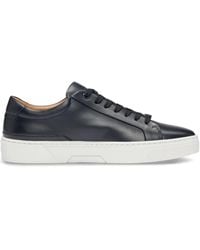 BOSS - Leather Sneakers - Lyst
