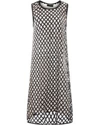 Maria Calderara - Sequinned Net Dress - Lyst