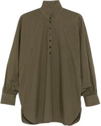 Barena - Blouse Met Hoge Hals - Lyst