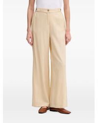 GAUDI - Button-Detail Crinkled-Effect Trousers - Lyst