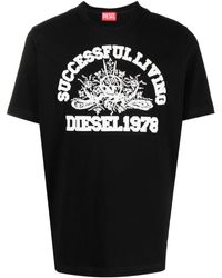 DIESEL - Camiseta T-Justil-N1 con logo - Lyst