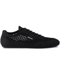 Prada - Collapse Crochet Laced Sneakers - Lyst