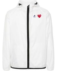 COMME DES GARÇONS PLAY - X K-way ハートパッチ ライトジャケット - Lyst