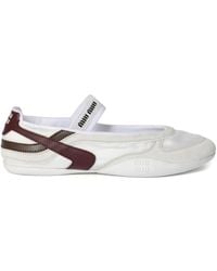 Miu Miu - Ballerina's Met Vlakken - Lyst