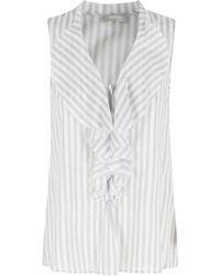 Kiltie - Top A Rayas Con Volantes - Lyst