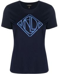 Lauren by Ralph Lauren - Katlin T-Shirt mit Logo-Print - Lyst