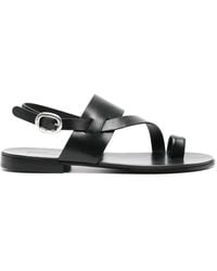 Giuseppe Zanotti - Hezra Toe-Loop Leather Sandals - Lyst