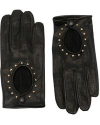 Ernest W. Baker - Leren Handschoenen Met Geperforeerde Details En Studs - Lyst