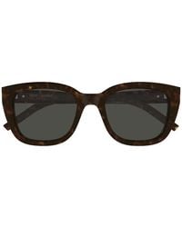 Saint Laurent - Sl M176 Tortoiseshell-Effect Square-Frame Sunglasses - Lyst