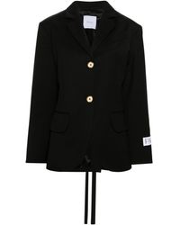 Patou - Single-breasted Belted Blazer - Lyst