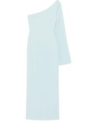 Solace London Severny Pleated Layered Midi Dress in Pink | Lyst