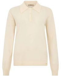 Herno - Button-Fastening Long-Sleeve Polo Top - Lyst