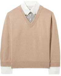 Claudie Pierlot - Jersey de lana con cuello en V - Lyst