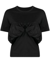 JNBY - Ruffled Short-sleeve T-shirt - Lyst