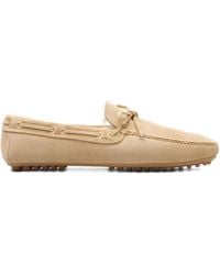 Car Shoe - Bow-Detailing Suede Loafers - Lyst
