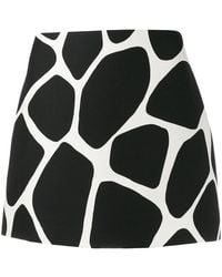 Valentino Garavani - Giraffe Print Fitted Mini Skirt - Lyst