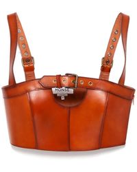 Monse - Leren Top Met Gesp - Lyst