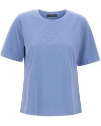 Elena Miro - T-Shirt Con Logo Goffrato - Lyst