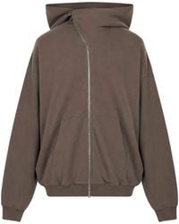 Rick Owens - Asymmetric-Zip Hoodie - Lyst