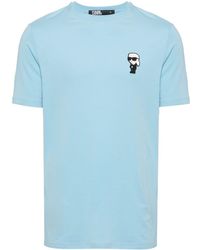 Karl Lagerfeld - T-shirt en coton à logo imprimé - Lyst