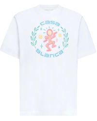 CASABLANCA - Bright Jersey T-Shirt For - Lyst