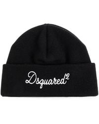 DSquared² - Logo-Embroidered Beanie Hat - Lyst