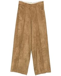 Alysi - Belt-Loop Corduroy Trousers - Lyst