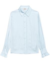 Zadig & Voltaire - Thely Long-Sleeve Satin Shirt - Lyst