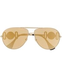 Versace - Medusa Biggie Pilot-Frame Sunglasses - Lyst