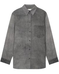 Nanushka - Chemise Oversize Chaska À Fines Rayures - Lyst