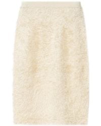 Fabiana Filippi - Textured-Finish Midi Skirt - Lyst