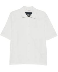 Herno - Seersucker-Texture Short-Sleeve Shirt - Lyst