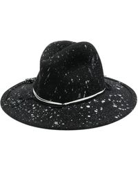 Yesey - Splatter-Print Fedora Hat - Lyst