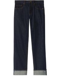 Burberry - Vaqueros Rectos Con Dobladillo - Lyst