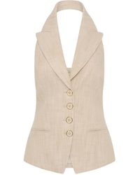 Rebecca Vallance - Andy Halterneck Buttoned Vest - Lyst