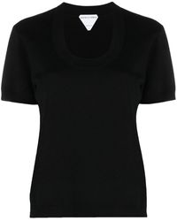 Bottega Veneta - Knitted Short-sleeve Top - Lyst