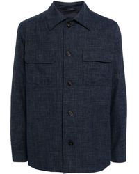 N.Peal Cashmere - Giacca-camicia con colletto ampio - Lyst