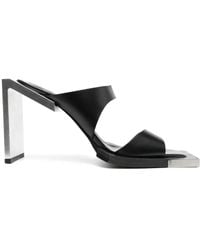 HELIOT EMIL - 100Mm Square-Open Toe Leather Sandals - Lyst