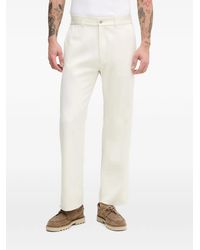 Sisley - Elasticated-Waist Straight-Leg Trousers - Lyst