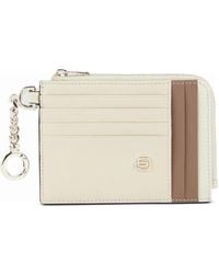 Piquadro - Logo-Appliqué Cardholder - Lyst