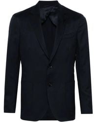 Lardini - Single-Breasted Twill Blazer - Lyst