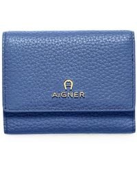 Aigner - Ivy Pebbled-Leather Wallet - Lyst