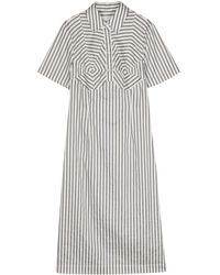 Remain - Striped Cotton Dress - Lyst