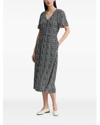 Marc O' Polo - Button-Front Print Dress - Lyst