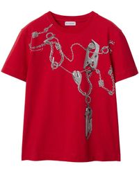 Burberry - Knight Hardware Cotton T-shirt - Lyst